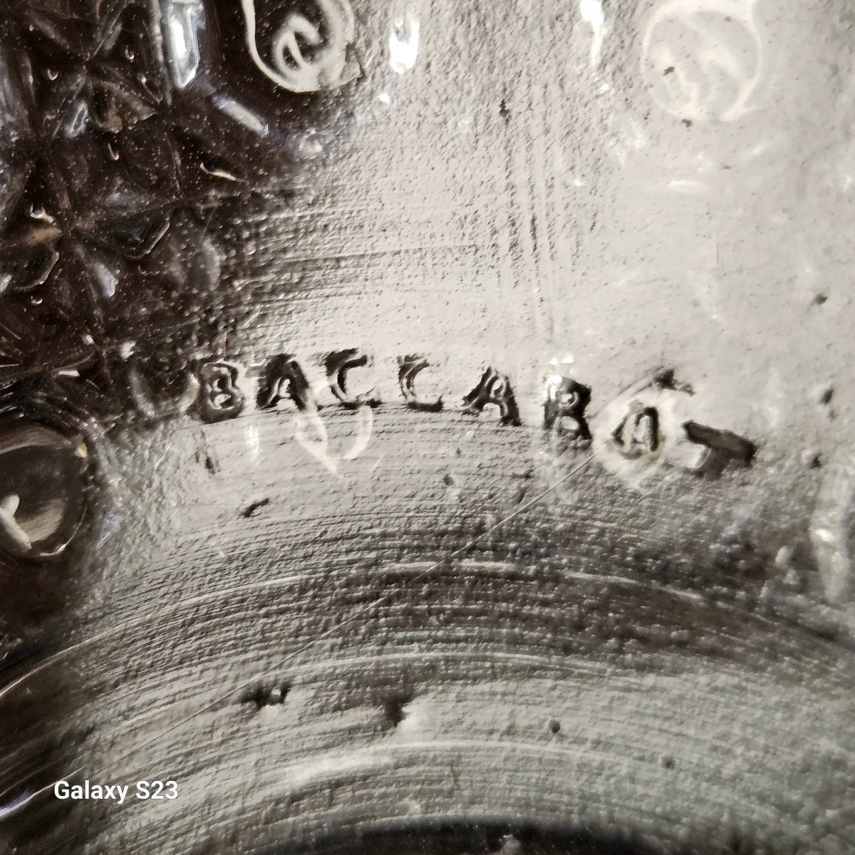 Baccarat Diamants Pierreries coupe sur pied en cristal moulé-photo-4