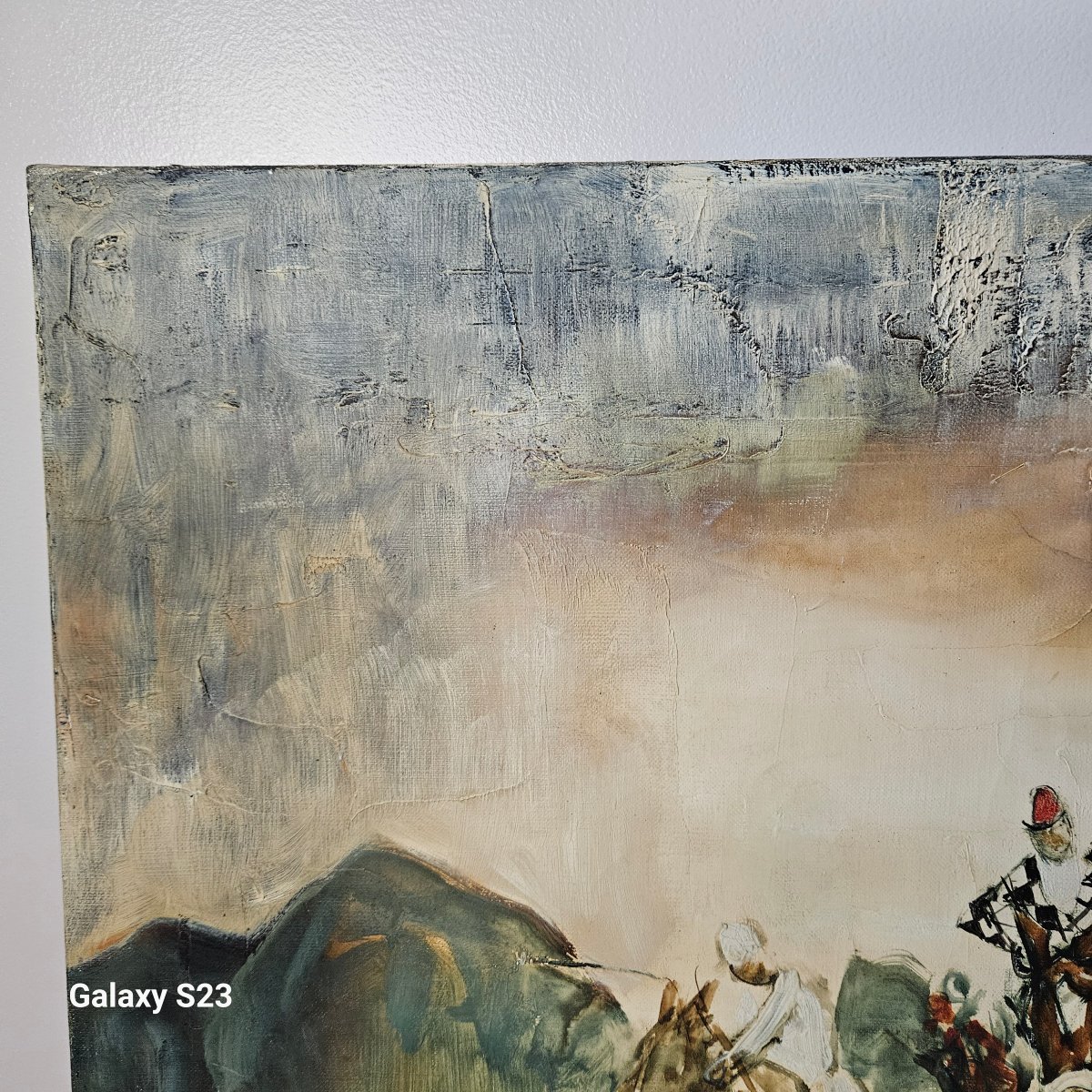 Bernard Lignon, Oil On Canvas, The Jockeys ,horse Race. Paul Pétridès Gallery.-photo-1