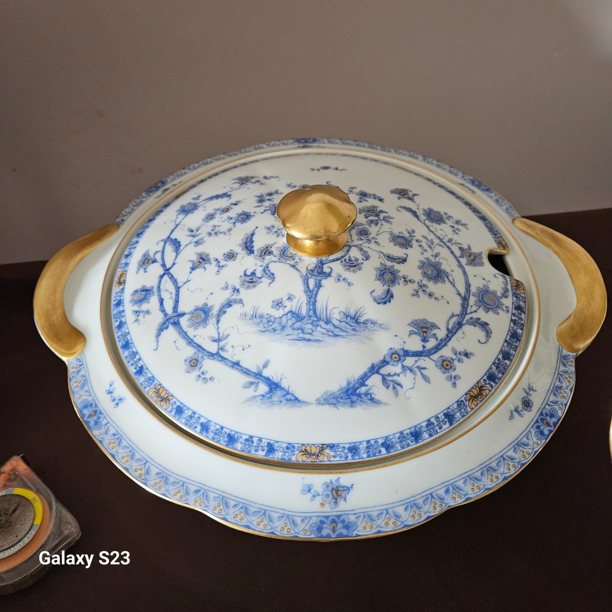 Haviland Limoges Modèle arbre de vie Bonneval Bleu 29 pièces -photo-1