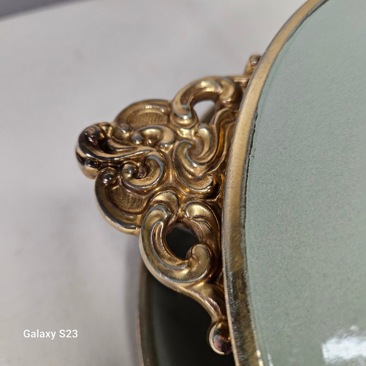 Vegetable Tureen And Stand, "terre d'Eclance" / "charenton" Pattern. Art Nouveau.-photo-2