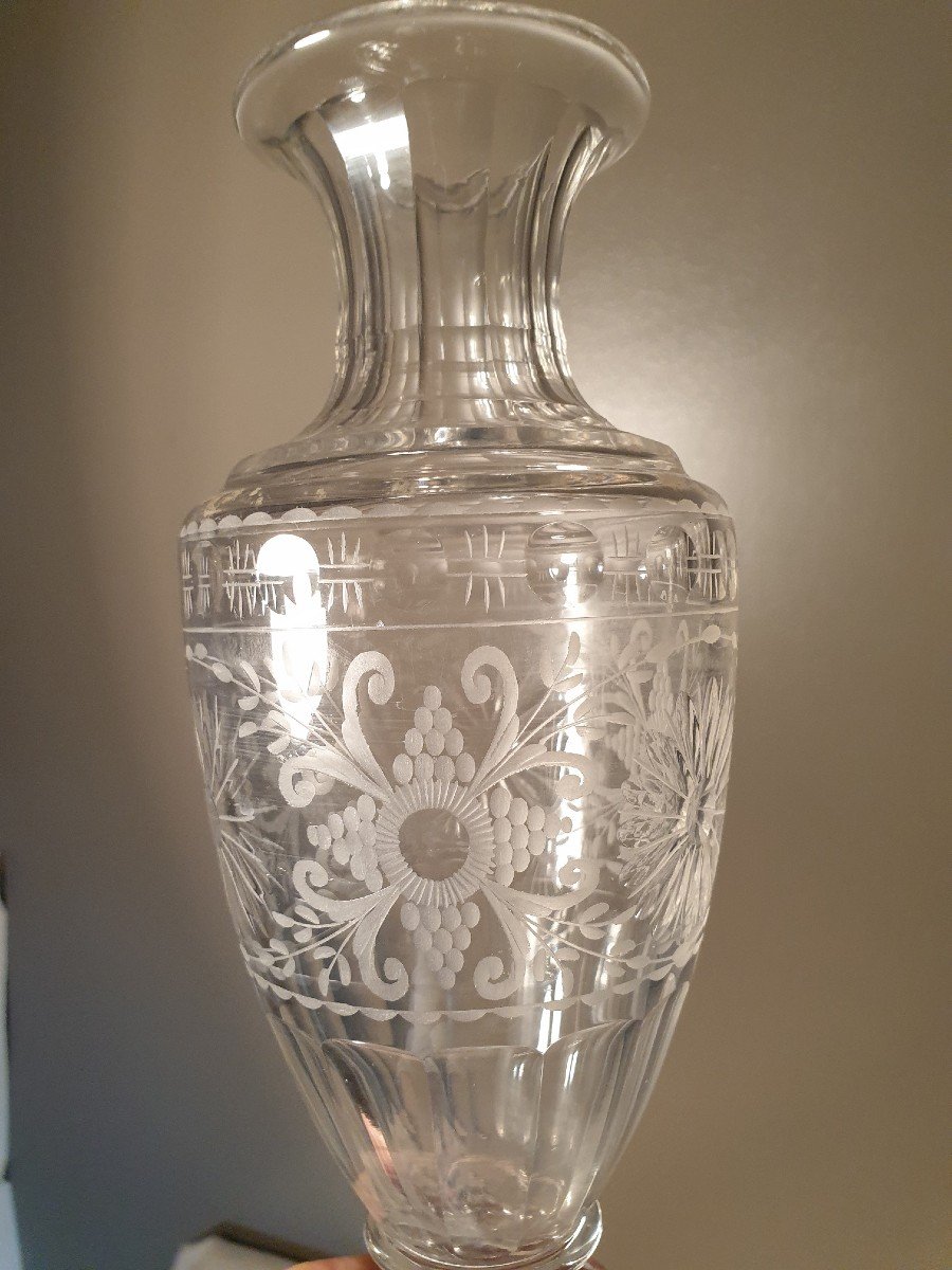 Napoleon 3 Baluster Crystal Vase-photo-2