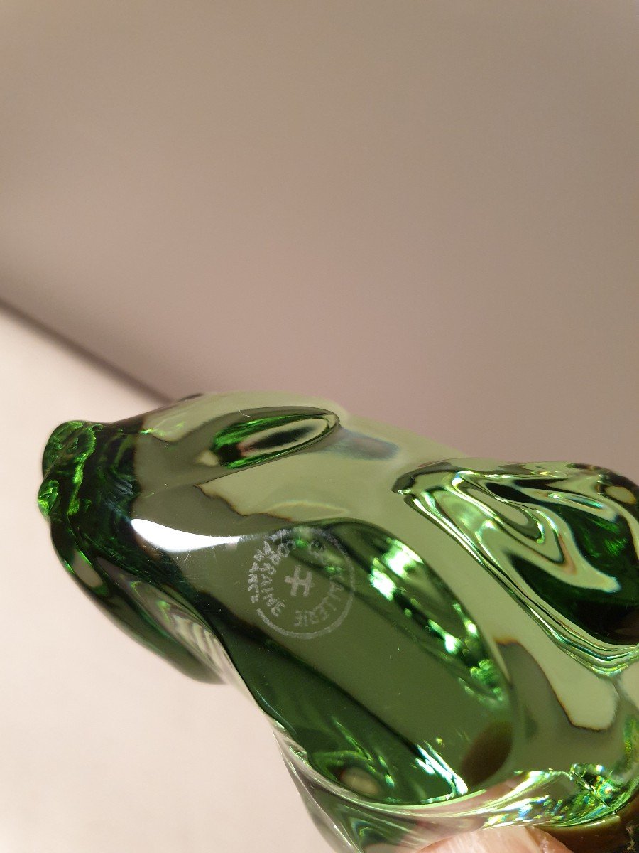 Cristallerie De Lorraine Poisson Vert-photo-1