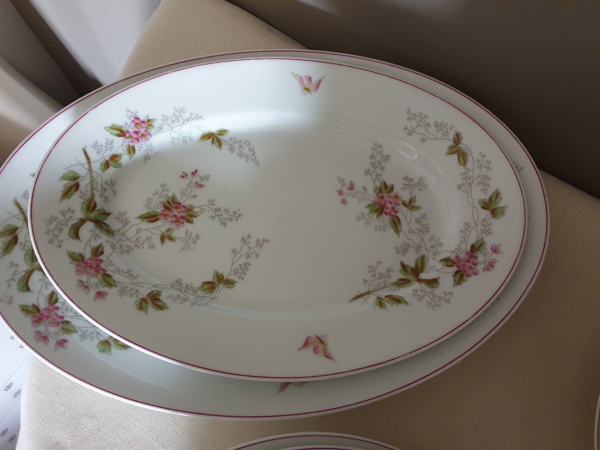 Service de table Porcelaine du 19ème  63 pièces Magasin P.Dauphin à Paris -photo-3