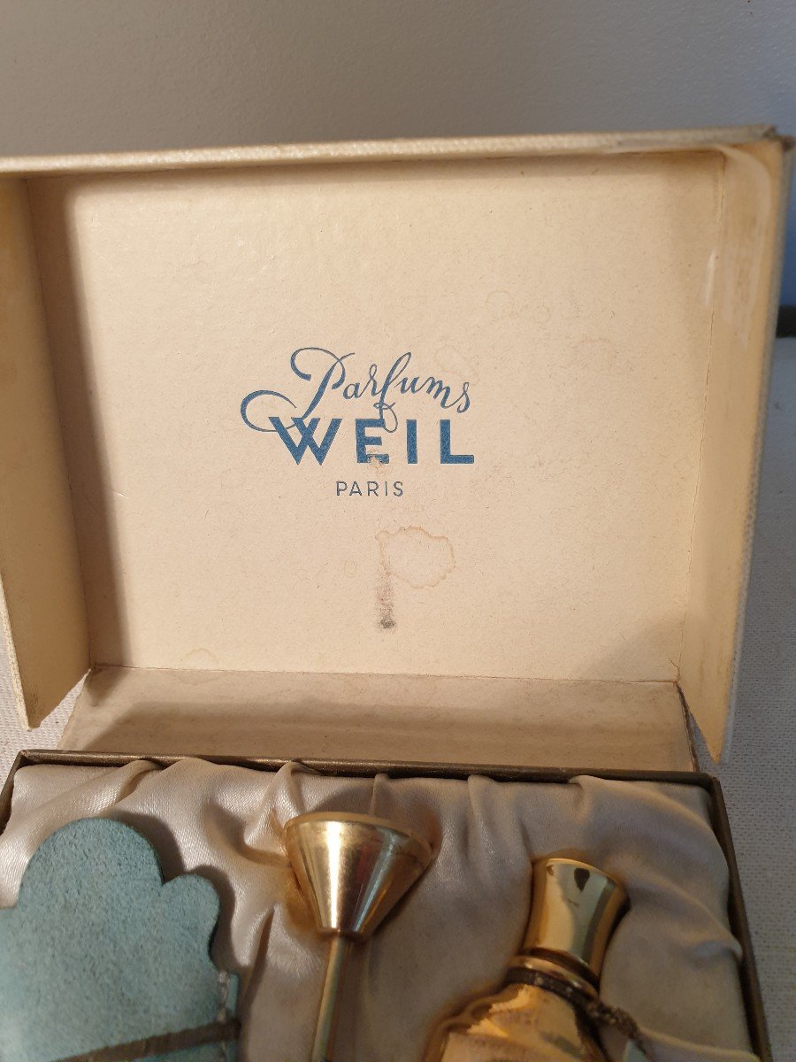 Coffret miniature parfums Weil Paris "flacon de sac Extrait Antilope avec entonnoir" -photo-4
