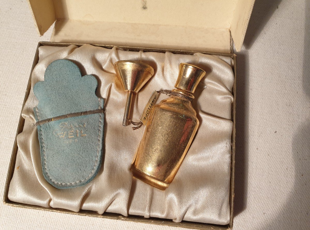 Coffret miniature parfums Weil Paris "flacon de sac Extrait Antilope avec entonnoir" -photo-5