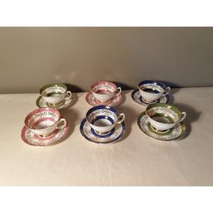 Six Royal Grafton Cups And Saucers