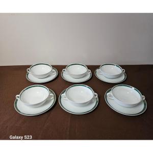 Christofle Talisman Six Two-handled Bouillon Or Breakfast Bowls