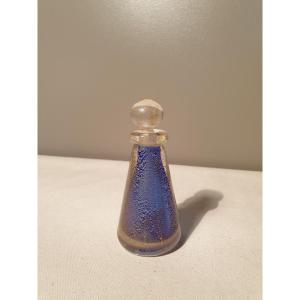 Murano Perfume Bottle With Gold Paillons