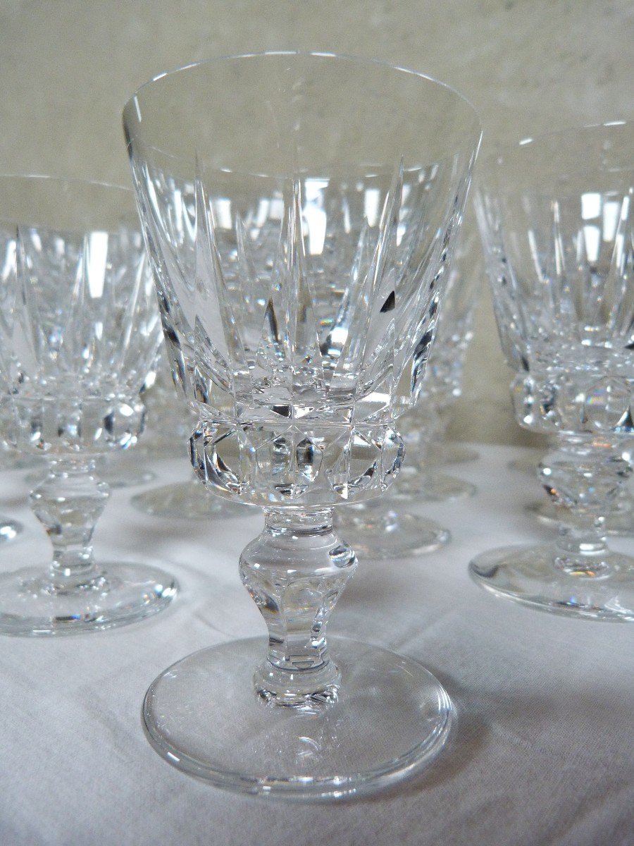 45 Piece Crystal Glass Service From St Louis Guernsey Model -photo-4