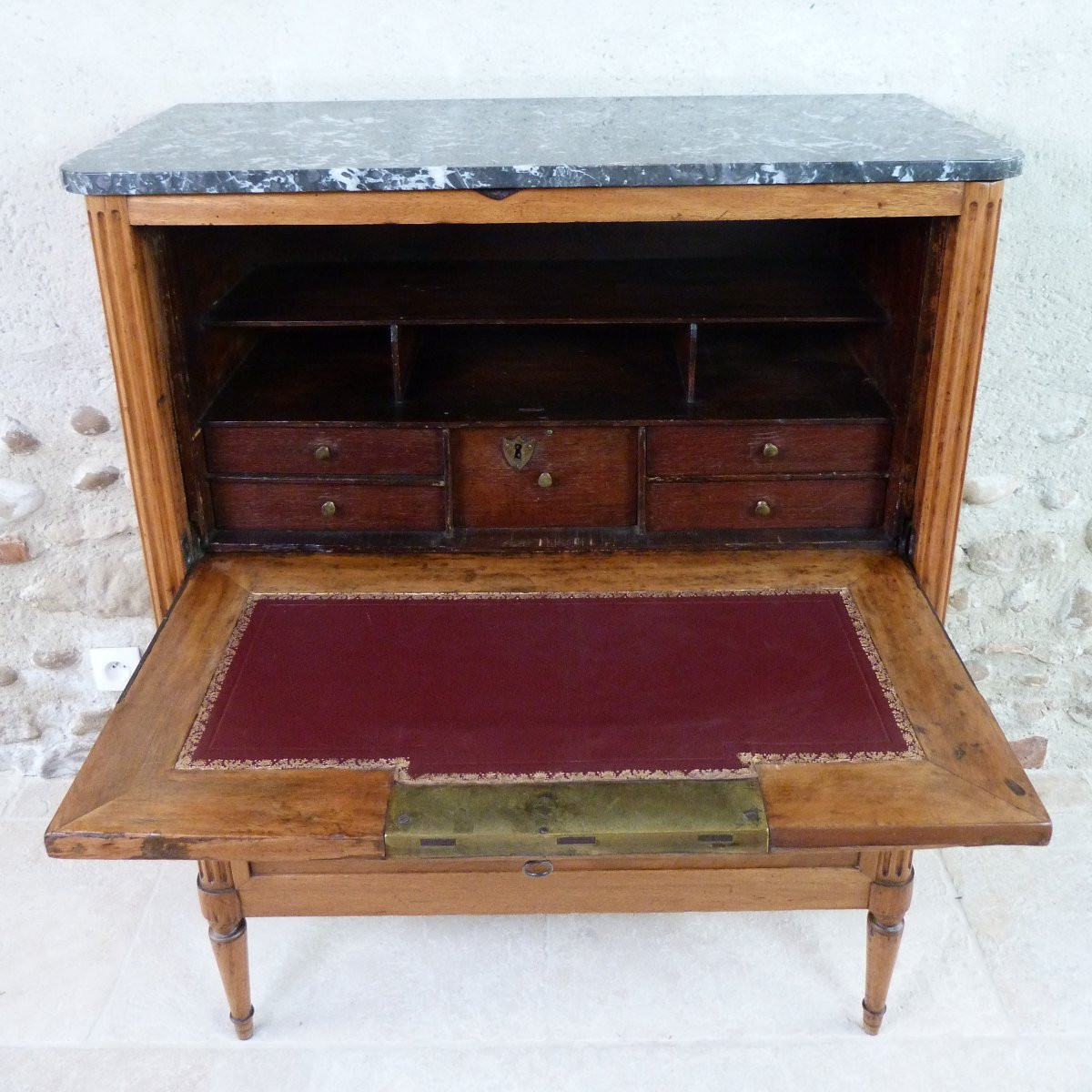 Petit secrétaire d'époque Louis XVI -photo-2