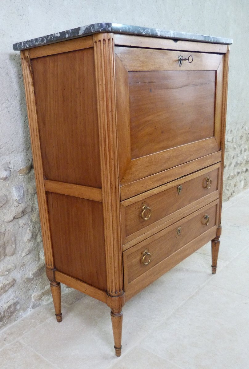Petit secrétaire d'époque Louis XVI -photo-3