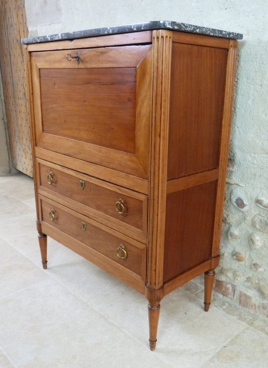 Petit secrétaire d'époque Louis XVI -photo-4