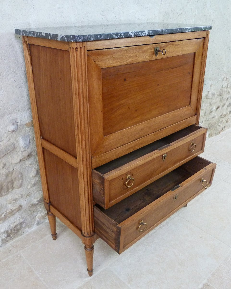Petit secrétaire d'époque Louis XVI -photo-3