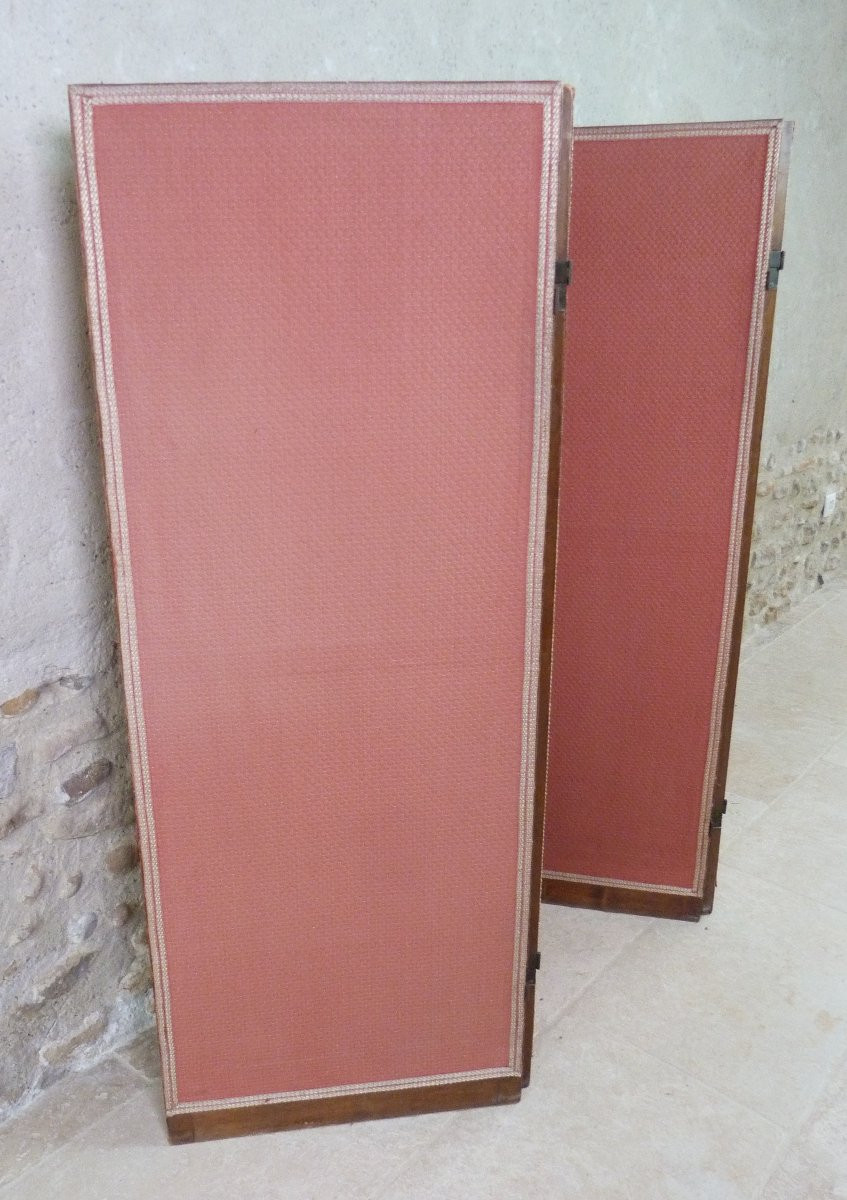 paravent à 4 feuilles des années 1940-photo-2