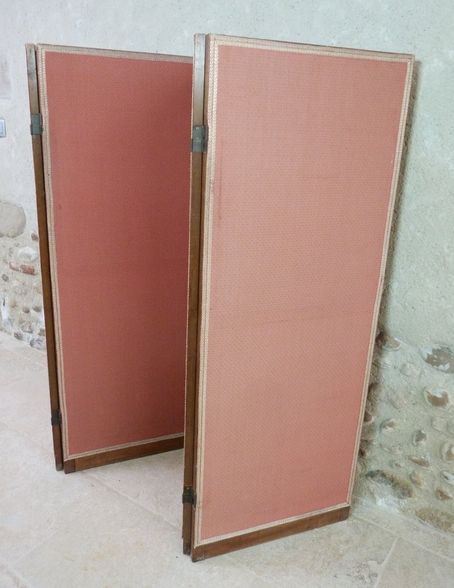 paravent à 4 feuilles des années 1940-photo-3