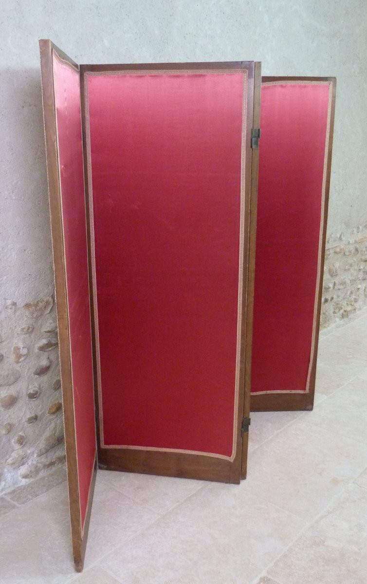 paravent à 4 feuilles des années 1940-photo-3