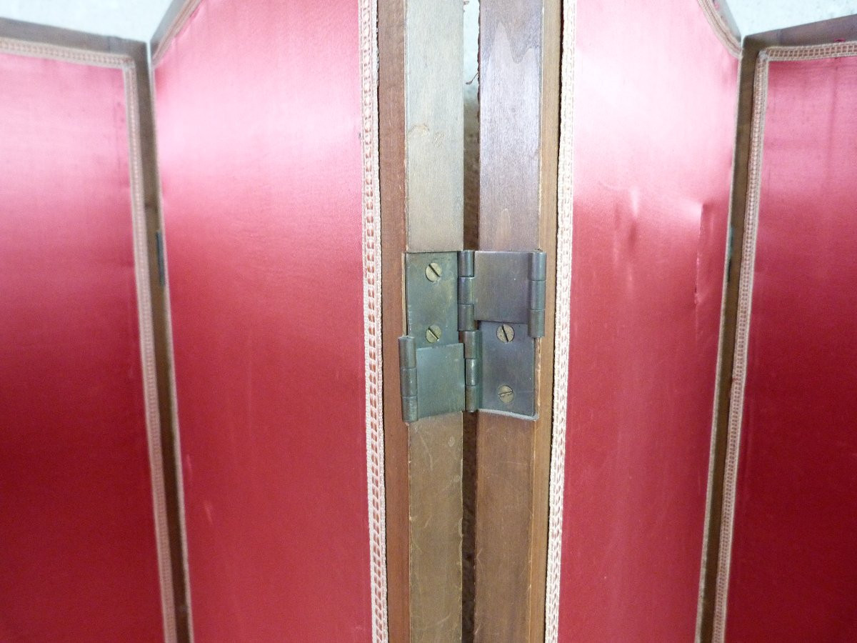 paravent à 4 feuilles des années 1940-photo-5