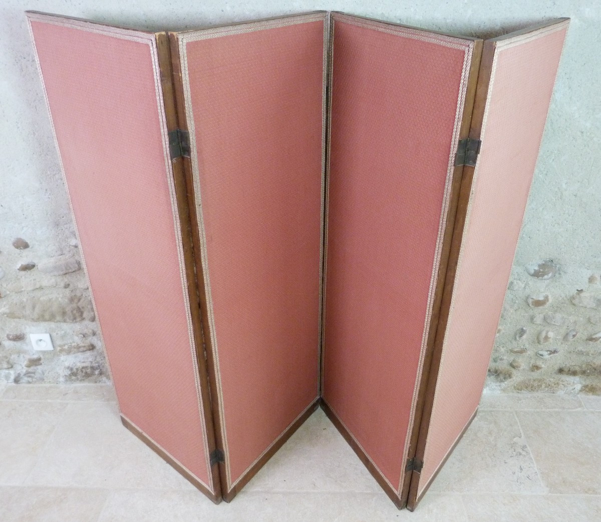 paravent à 4 feuilles des années 1940