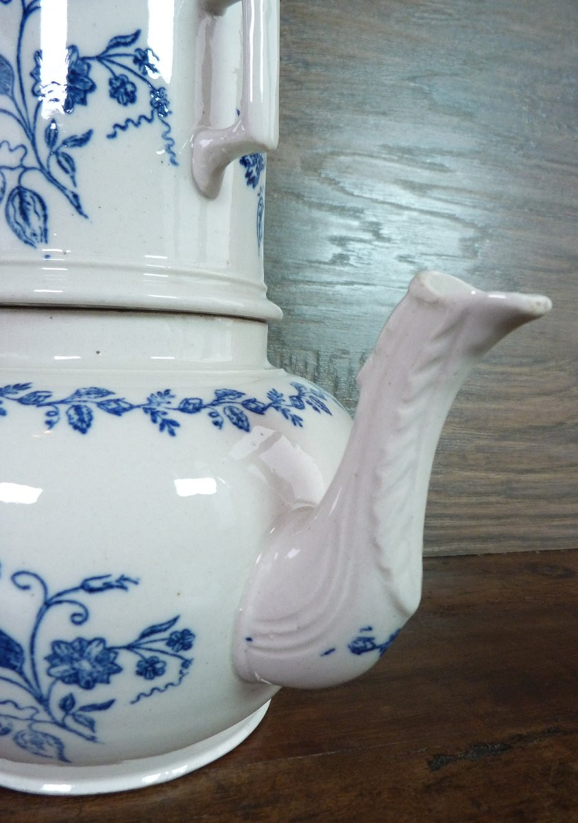 Tisanière, théière ou cafetière en faïence de Saint Uze -photo-6