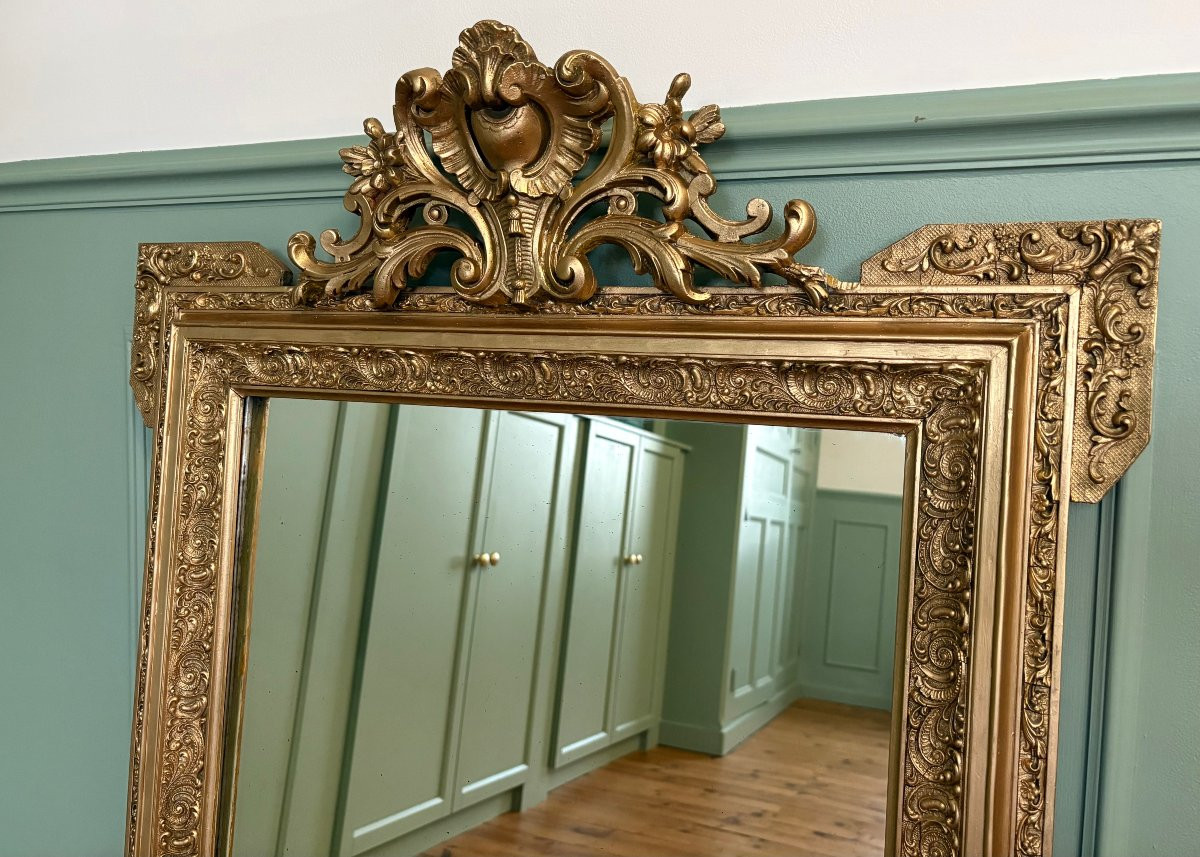 Napoleon III Mirror With Pediment-photo-1