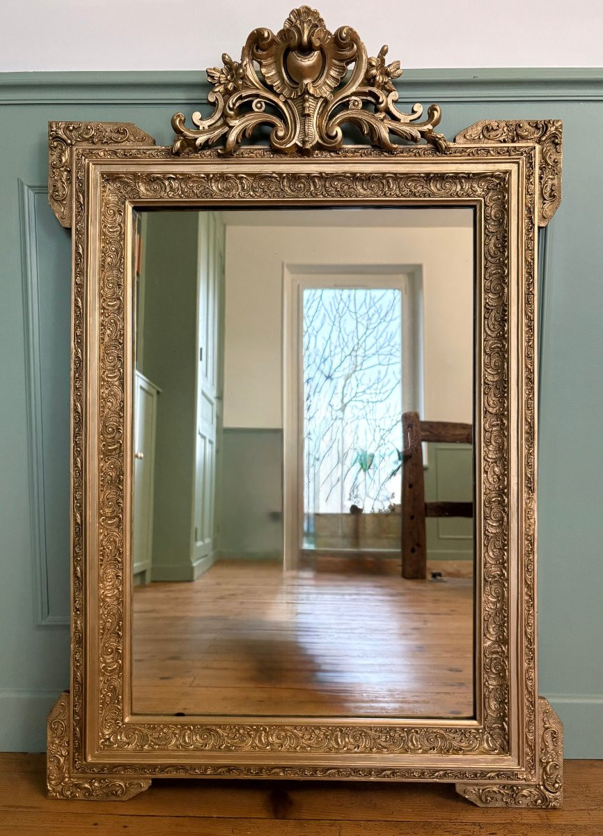Napoleon III Mirror With Pediment-photo-3