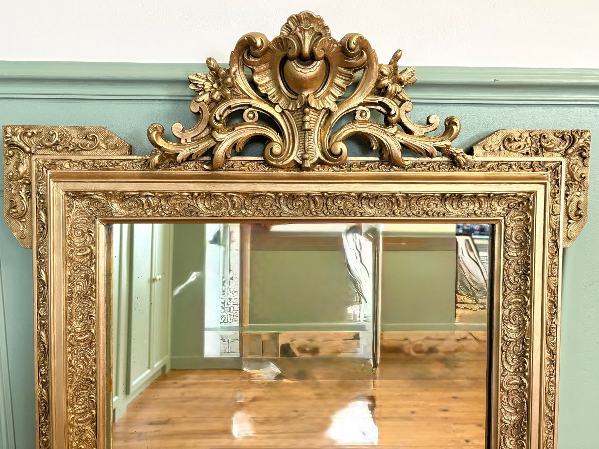 Napoleon III Mirror With Pediment-photo-5