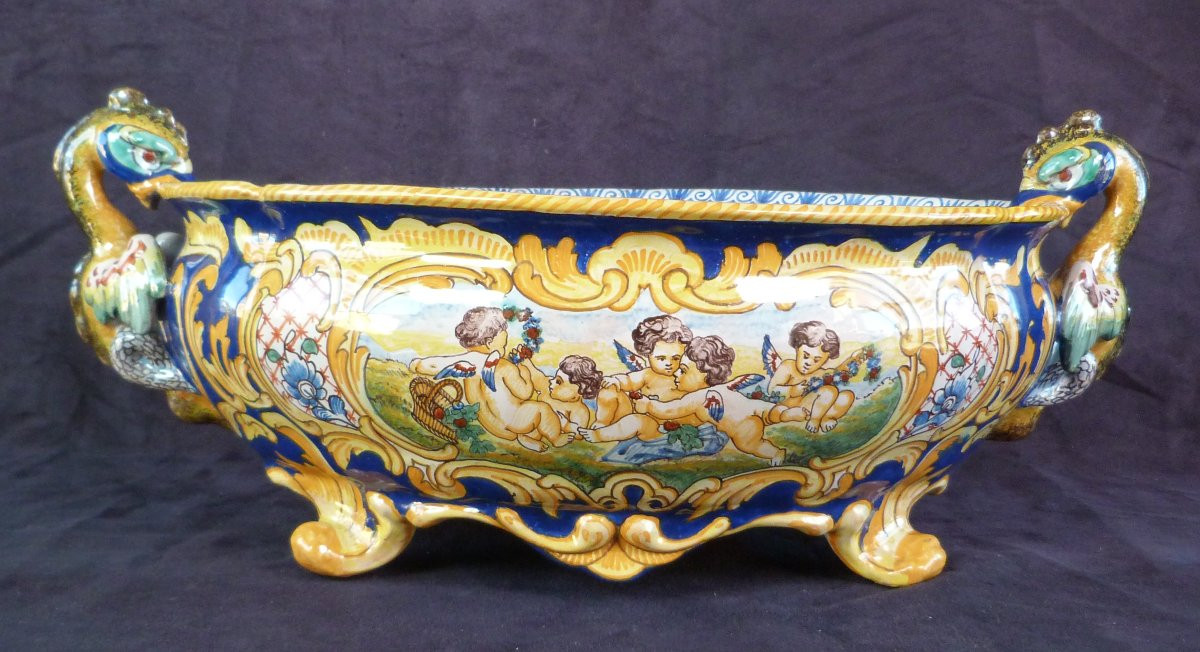 Jardinière en faïence de Nevers de Antoine Montagnon -photo-2