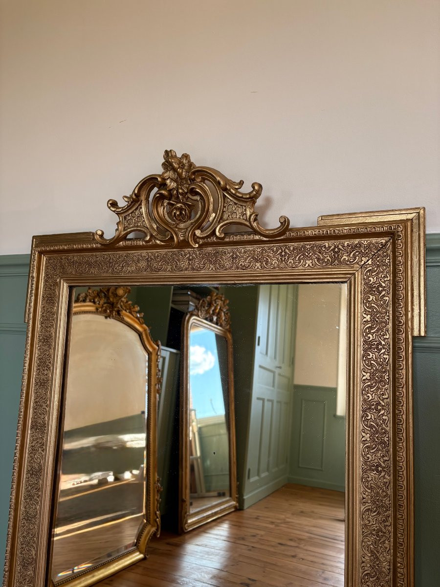 Napoleon III Pediment Mirror-photo-3