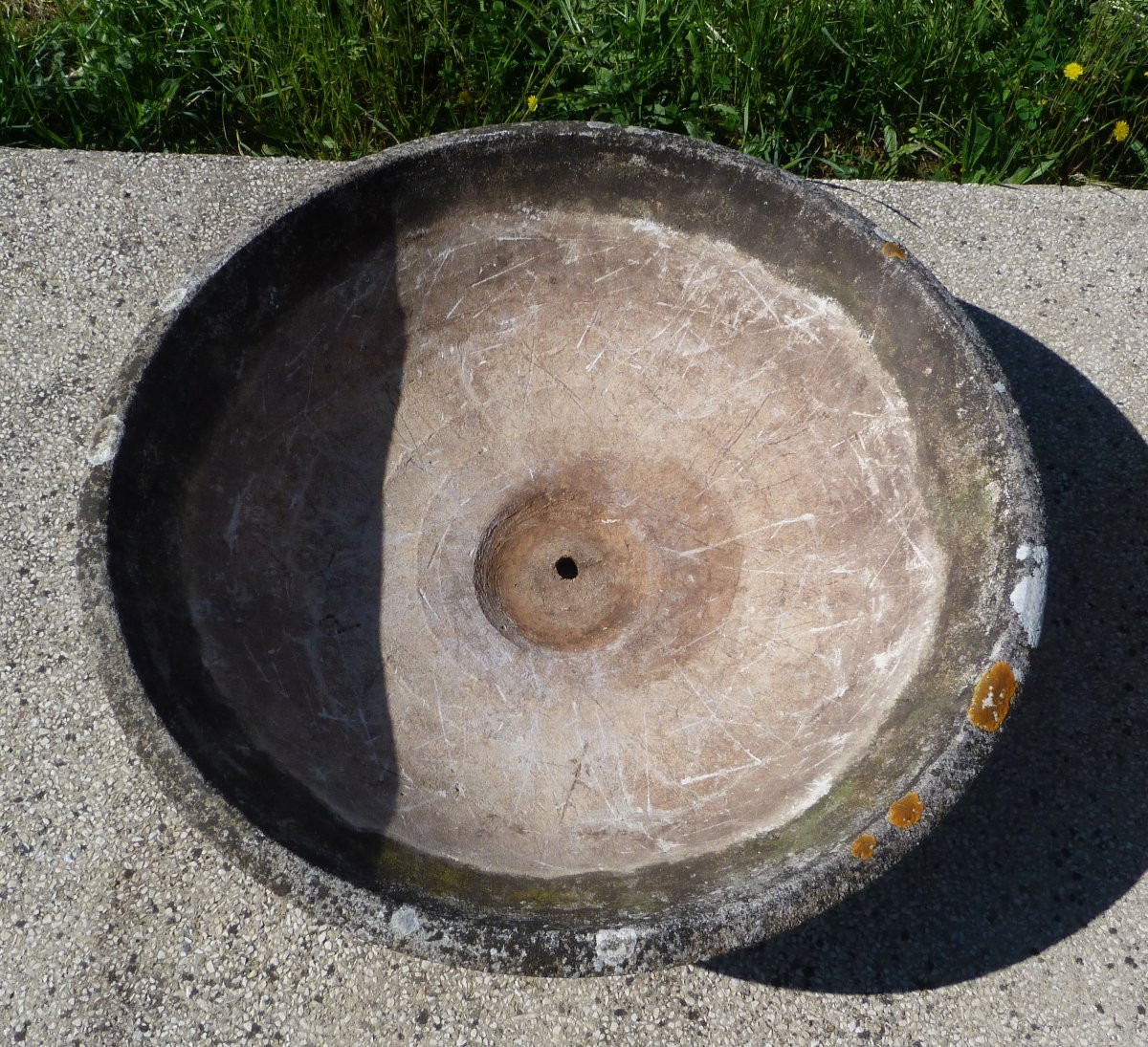 Paire de jardinières vasque en ciment  -photo-3