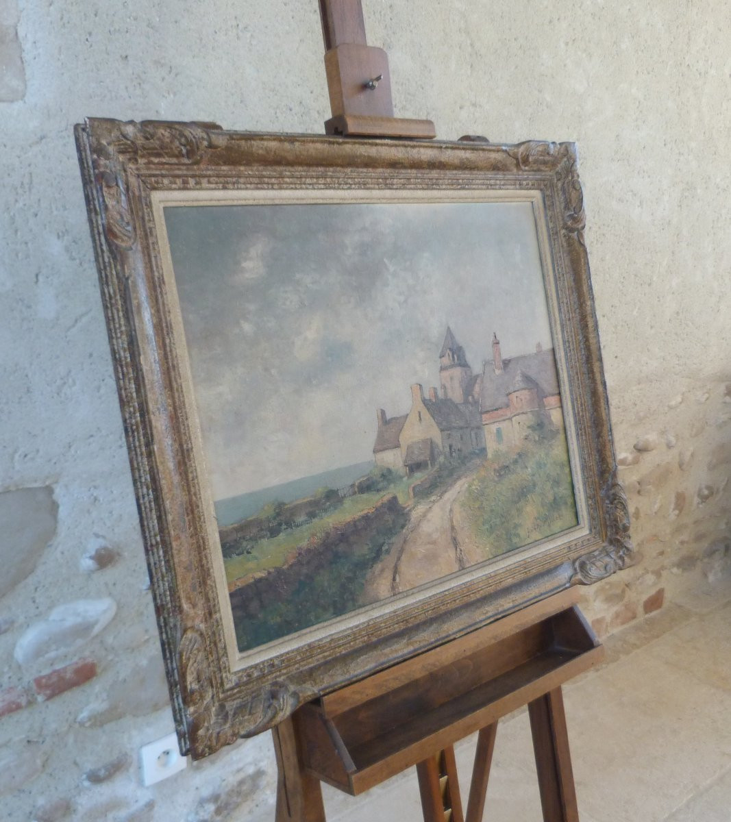 Tableau impressionniste signé Jean Charles Millet -photo-2