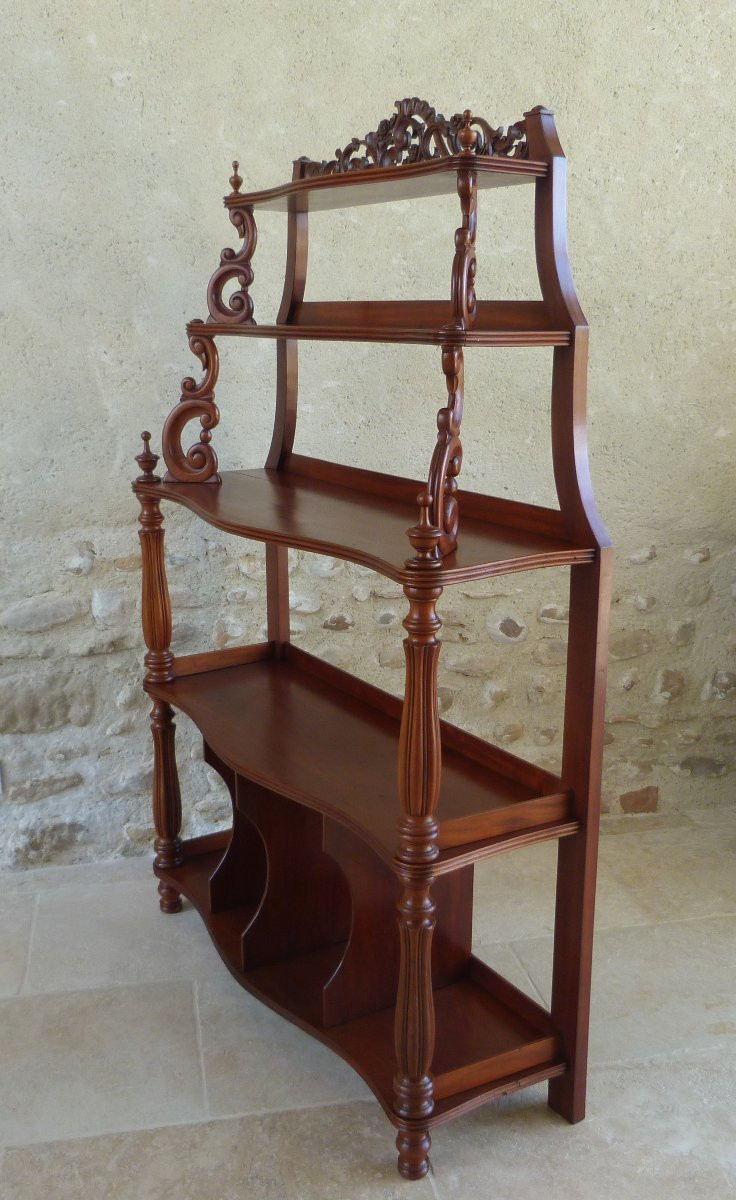 Napoleon III Period Mahogany Shelf-photo-2
