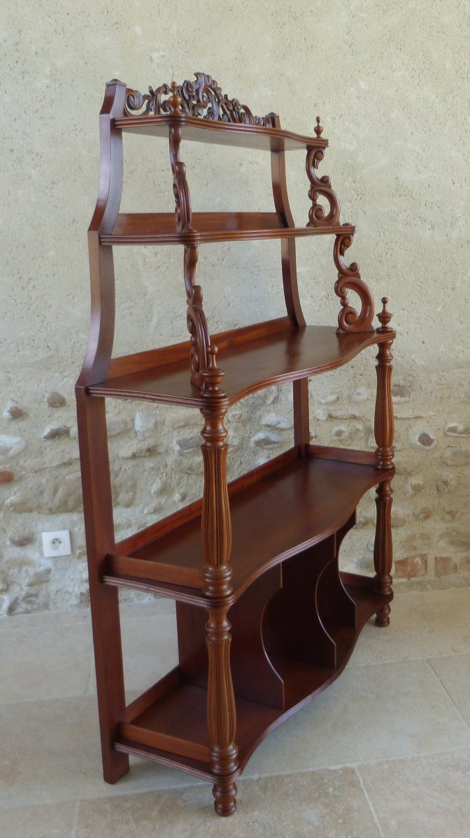 Napoleon III Period Mahogany Shelf-photo-3