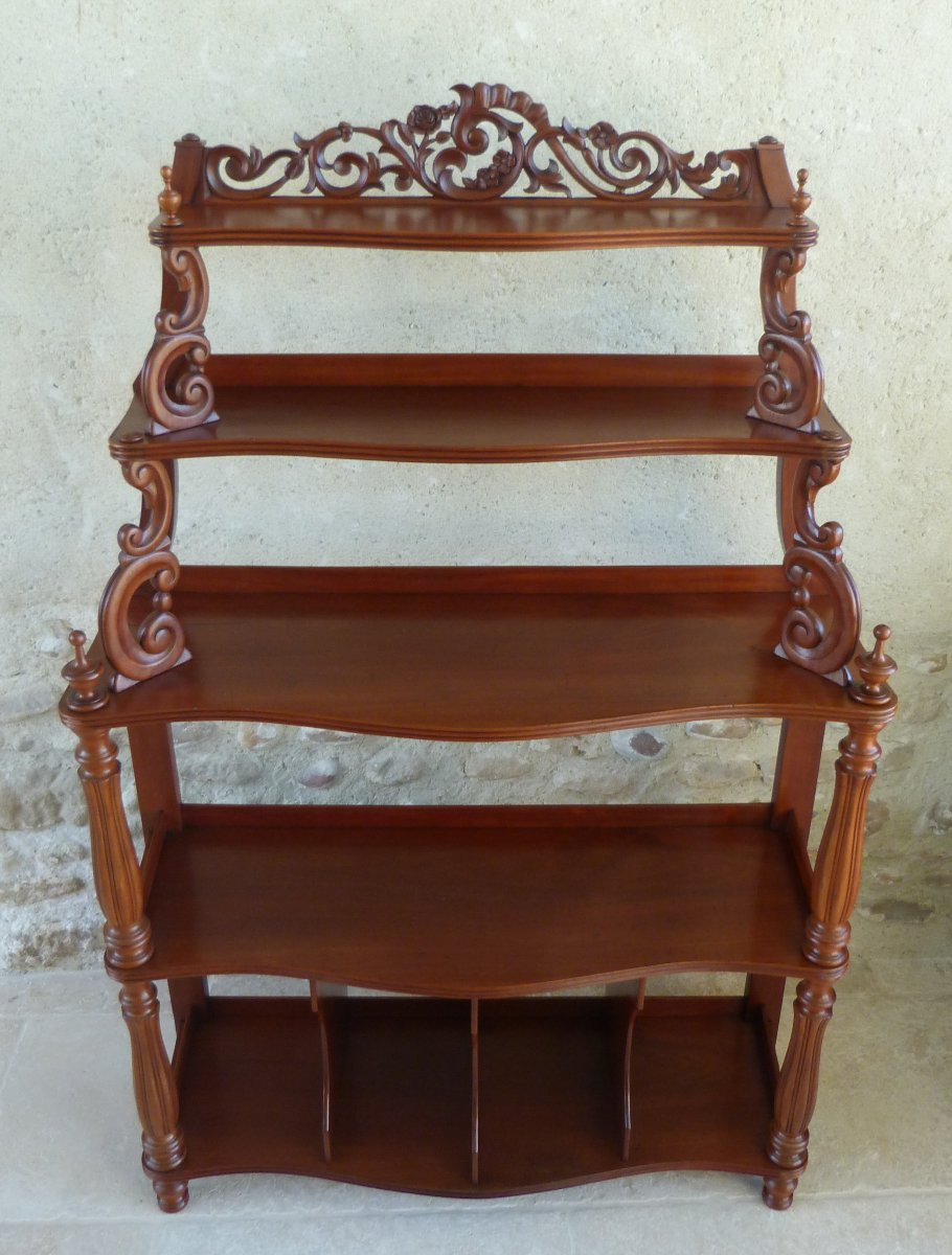 Napoleon III Period Mahogany Shelf-photo-8