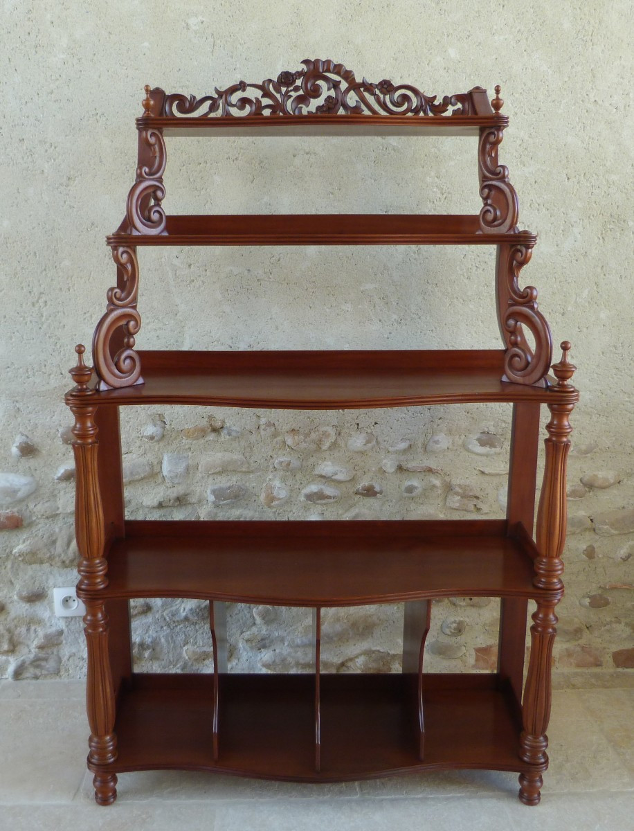Napoleon III Period Mahogany Shelf