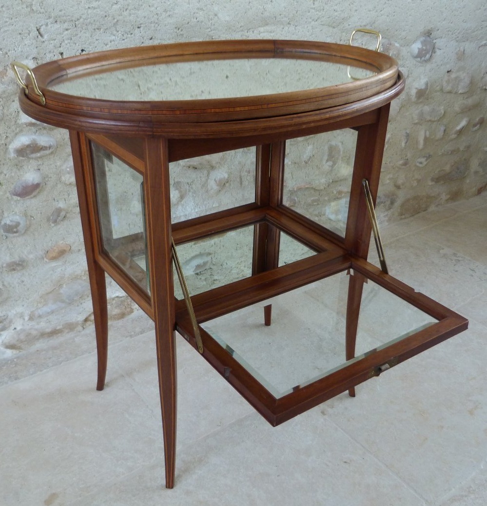 Small Tea Table That Doubles As A Display Case -photo-1