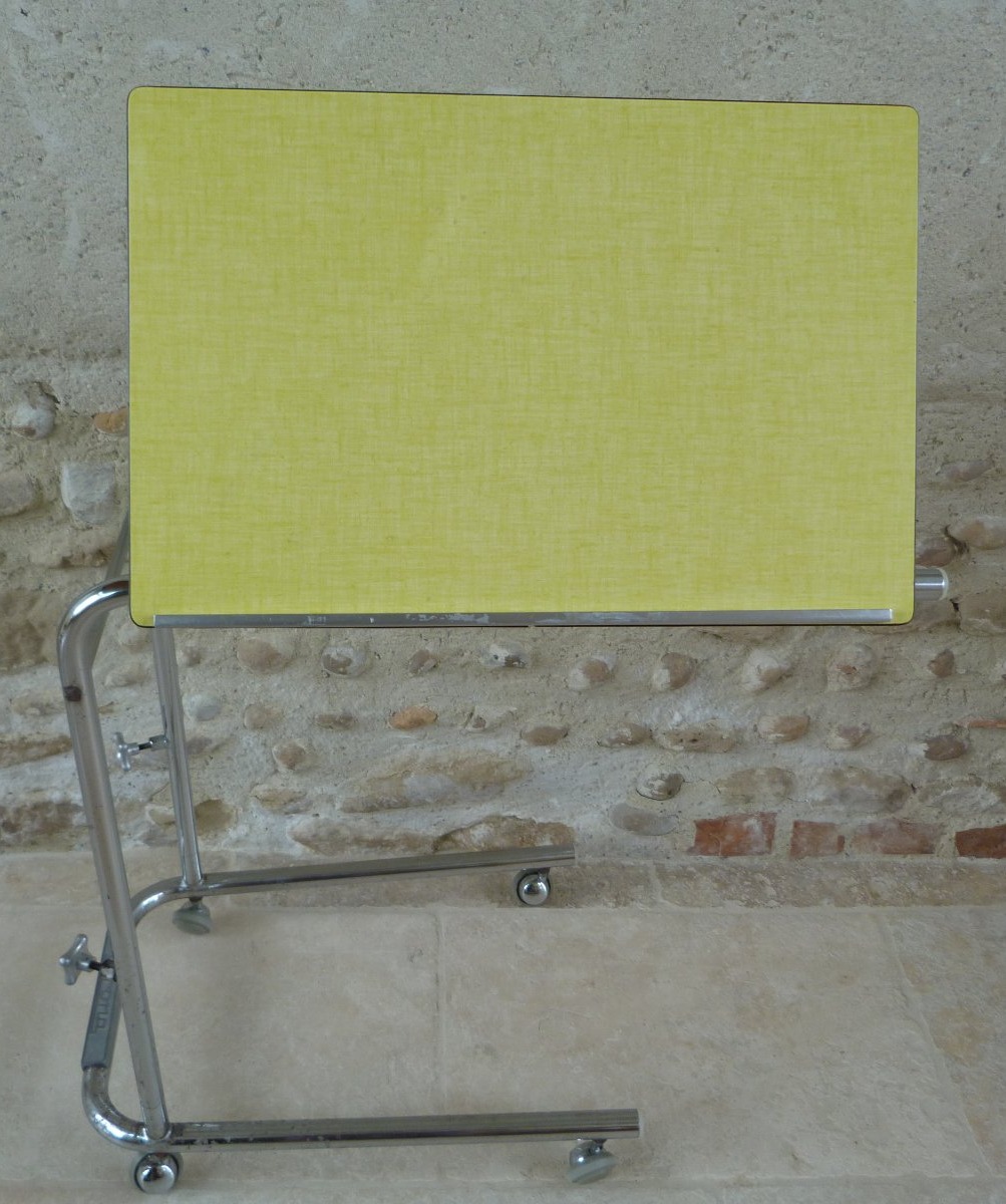 Table de lecture chrome et formica circa 1960-photo-2