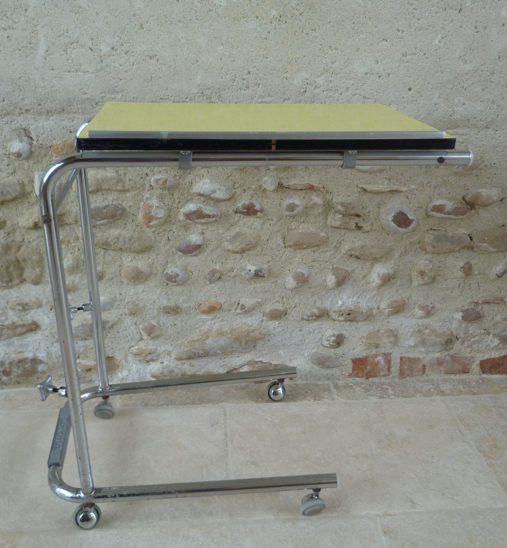Table de lecture chrome et formica circa 1960-photo-4