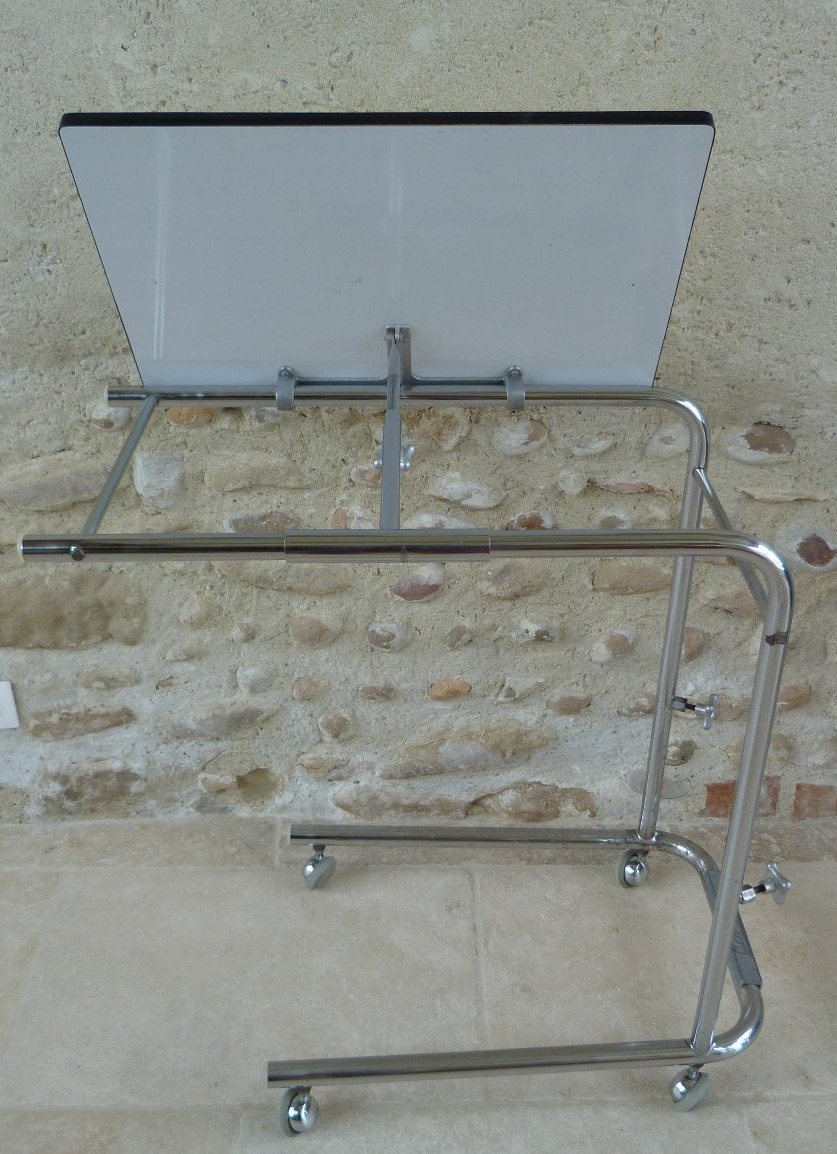 Table de lecture chrome et formica circa 1960-photo-2