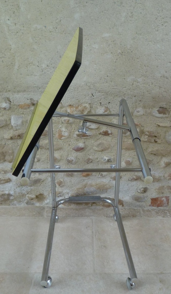 Table de lecture chrome et formica circa 1960-photo-6