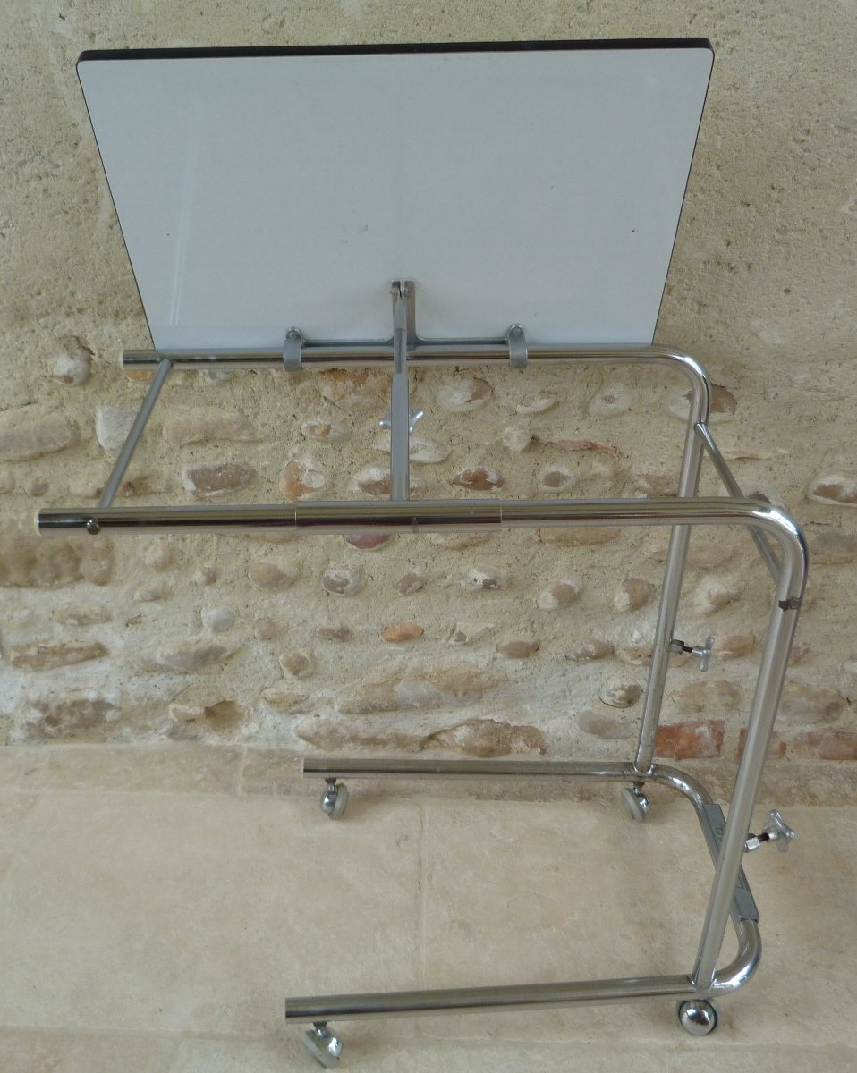 Table de lecture chrome et formica circa 1960-photo-8
