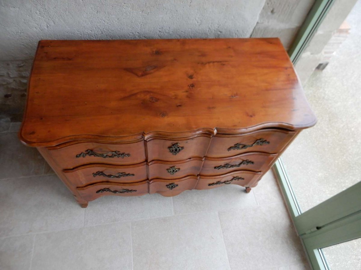 Commode Arbalète époque Louis XV  -photo-4