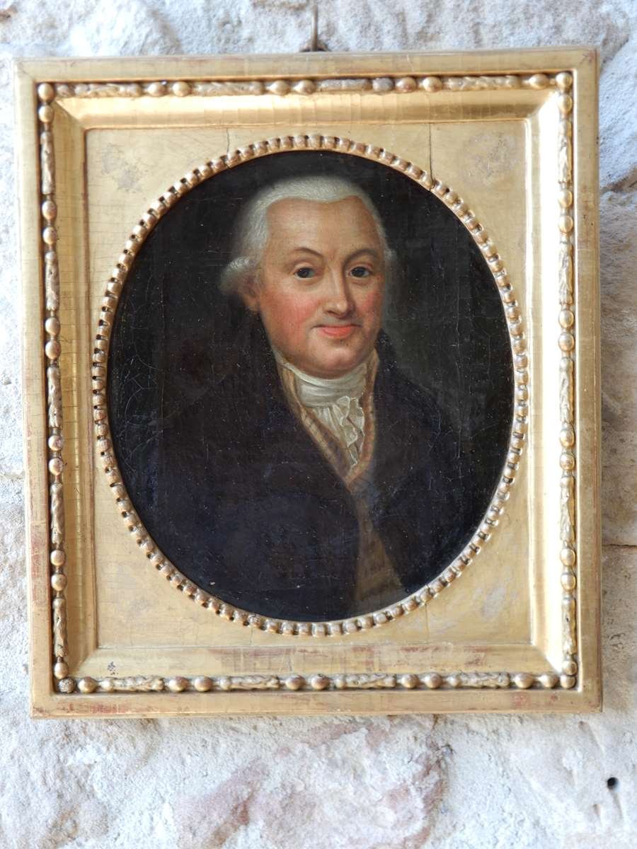 Portrait d'Homme Du Début XIX Eme