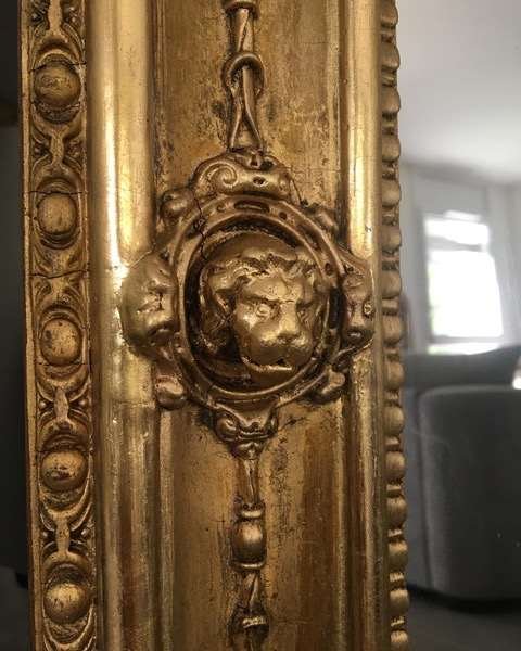 Golden Mirror Charles X From XIX Eme Century-photo-3