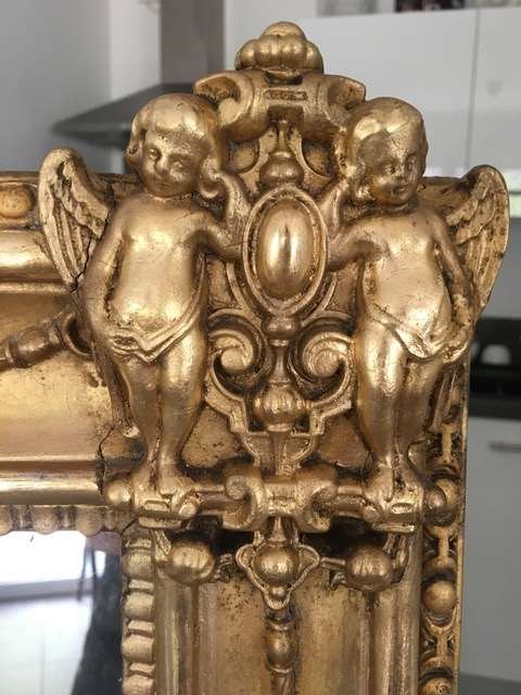 Golden Mirror Charles X From XIX Eme Century-photo-4