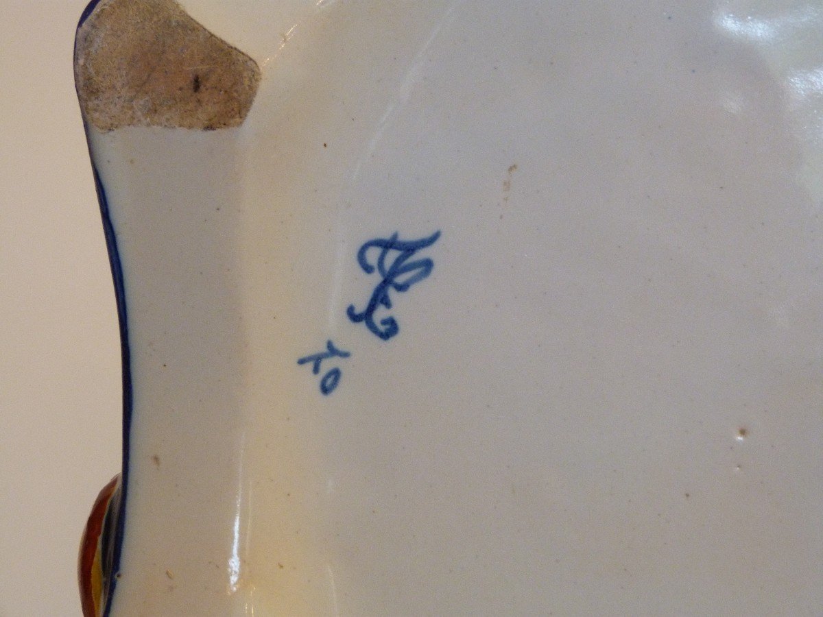 Cachepot In Rouen Earthenware From The XIX Eme Century-photo-5