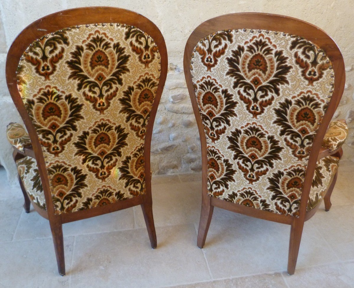 Paire De Fauteuil Louis Philippe -photo-2