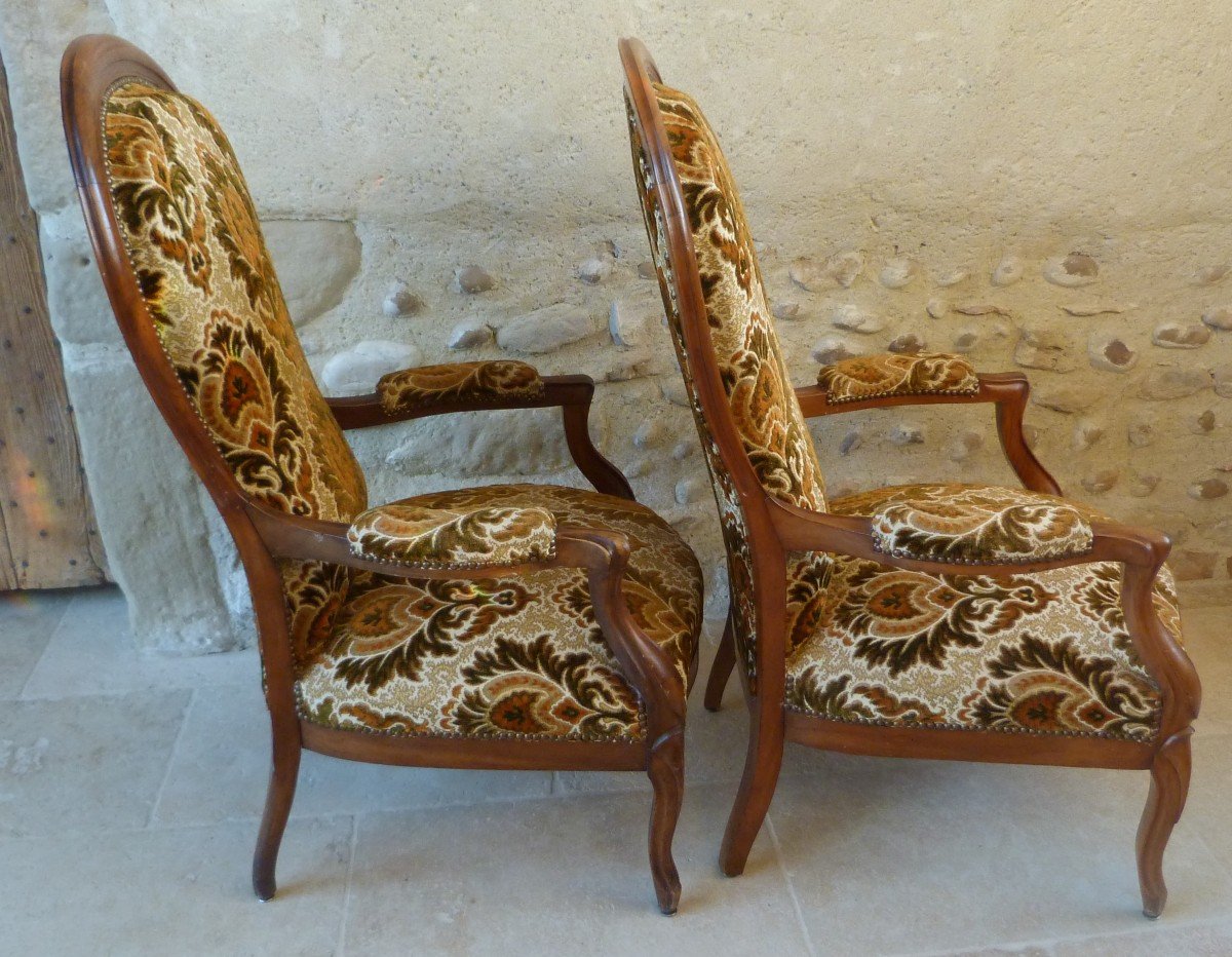 Pair Of Louis Philippe Armchair-photo-4