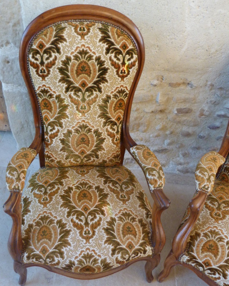 Pair Of Louis Philippe Armchair-photo-1