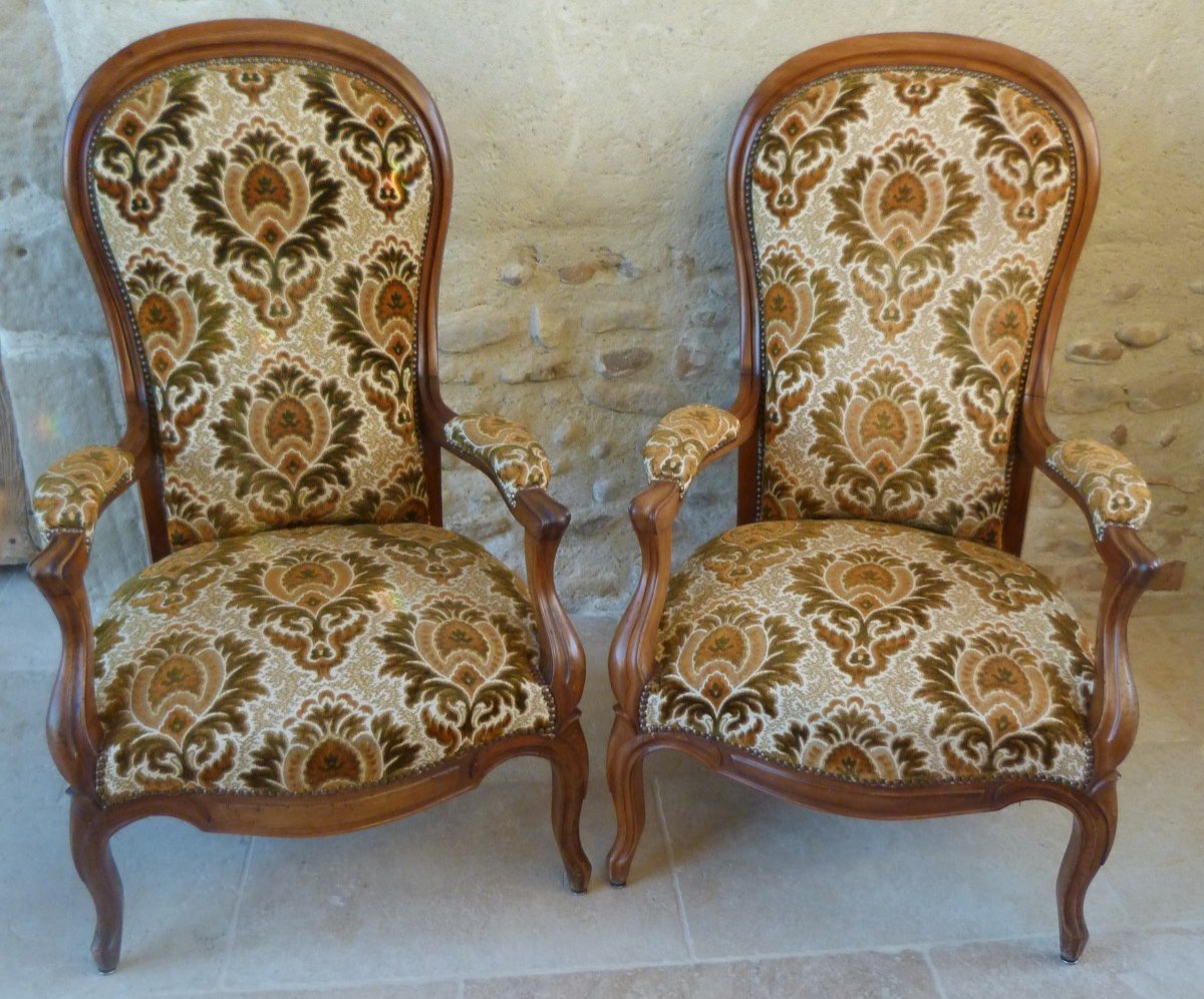 Paire De Fauteuil Louis Philippe 