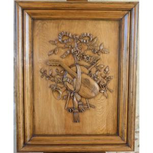 Panneau décoratif sculpté 